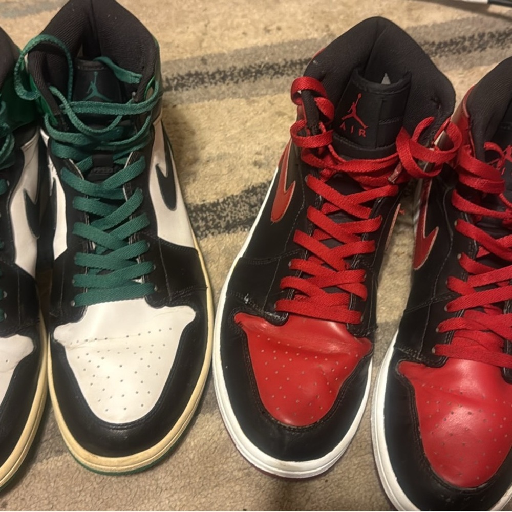 2 Nike Air Jordan’s 2009 retro dmp high (Banned Chicago Bulls & Celtics Green )